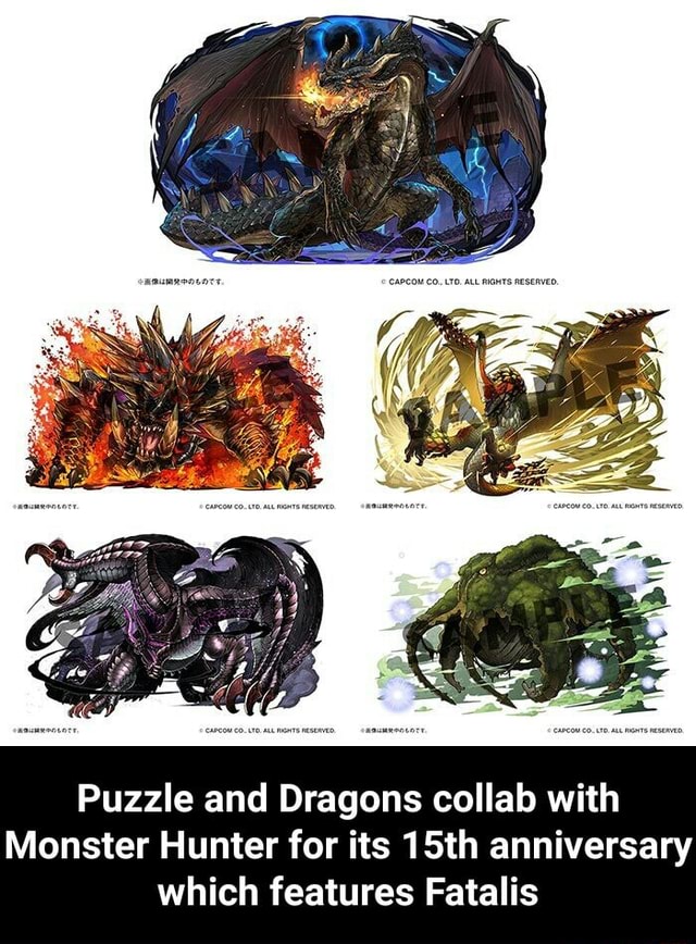 monster hunter puzzle and dragons