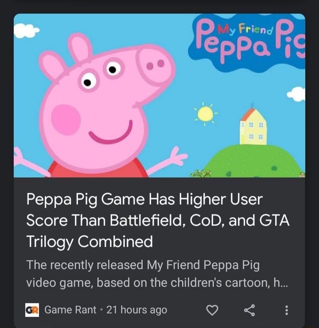 Peppa Pig, Heroic Benchmark Wiki