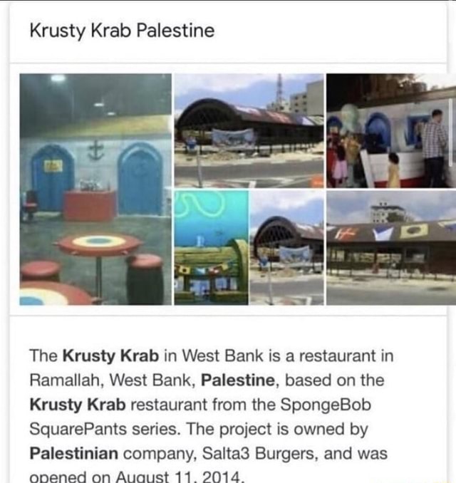 Krusty Krab Palestine