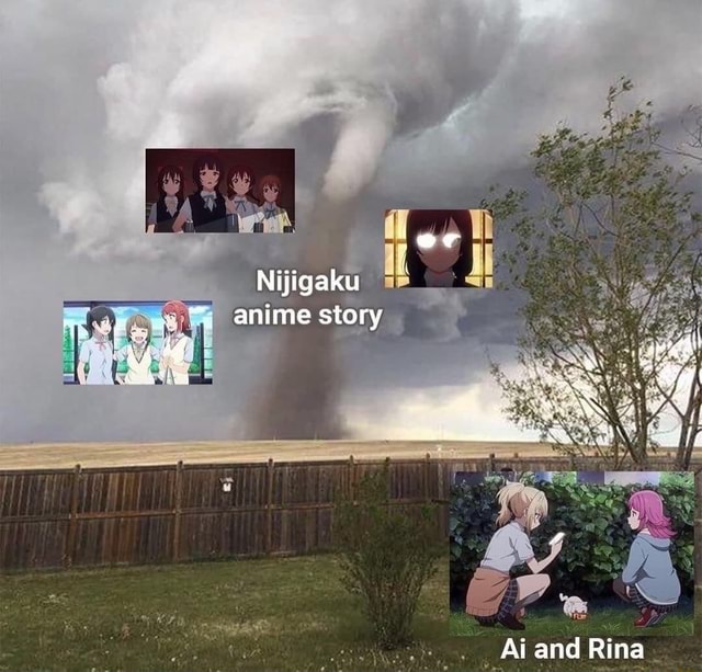 Nijigaku anime story Ai and Rina - iFunny