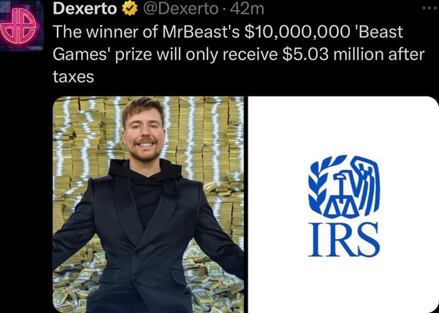 Dexerto @De> The winner of MrBeast' ss $10, 000,000 'Beast Games' prize ...