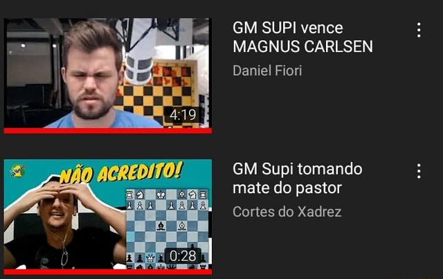 GM SUPI vence MAGNUS CARLSEN 