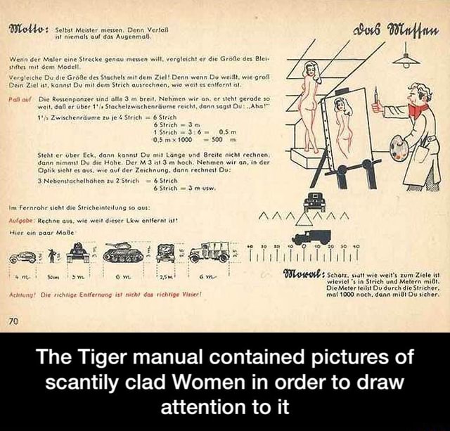 The Tiger Manual Contained Pictures Of Scantily Clad Women In Order To Draw Attention To It