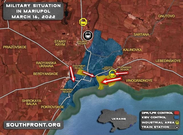 MILITARY SITUATION IN MARIUPOL MARCH 16, 2022 PRIAZOVSKOE STARIV ...