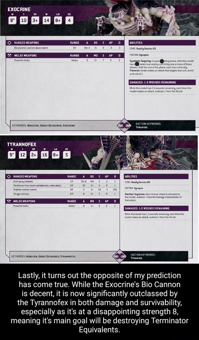 EXOCRINE RANGED WEAPONS Bioplasmic cannon [eusst, MELEE WEAPONS