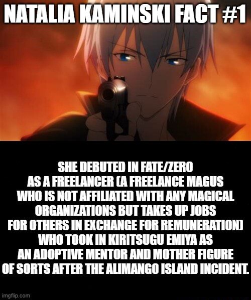 She debuted in Fate/Zero as a Freelancer (a freelance Magus who is not ...