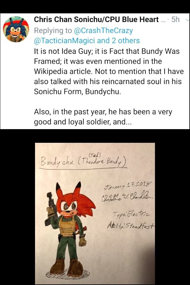 Chris Chan Sonichu/CPU Blue Heart It is not Idea Guy; it is Fact that ...