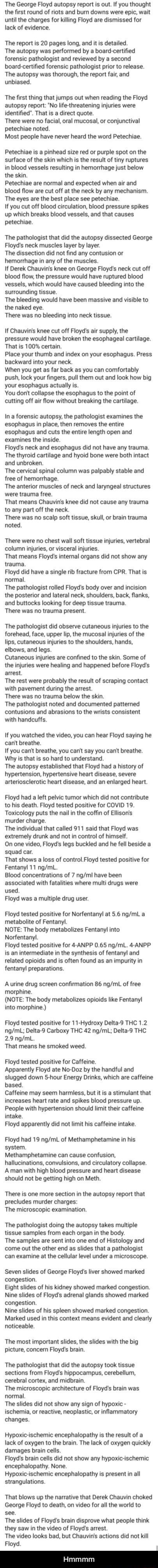 The George Floyd autopsy report is out. If you thought the first round