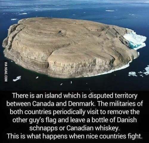 I could use a fight like that! - There is an island which is disputed ...