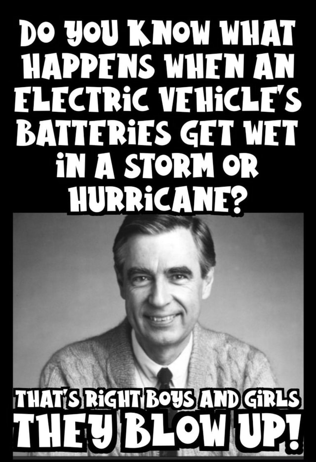 DO YOU KNOW WHAT HAPPENS WHEN AN ELECTRIC VEHICLE'S BATTERiES GET WET
