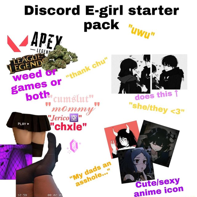 Discord E-girl starter pack \ 4ADE weed games OF potr 