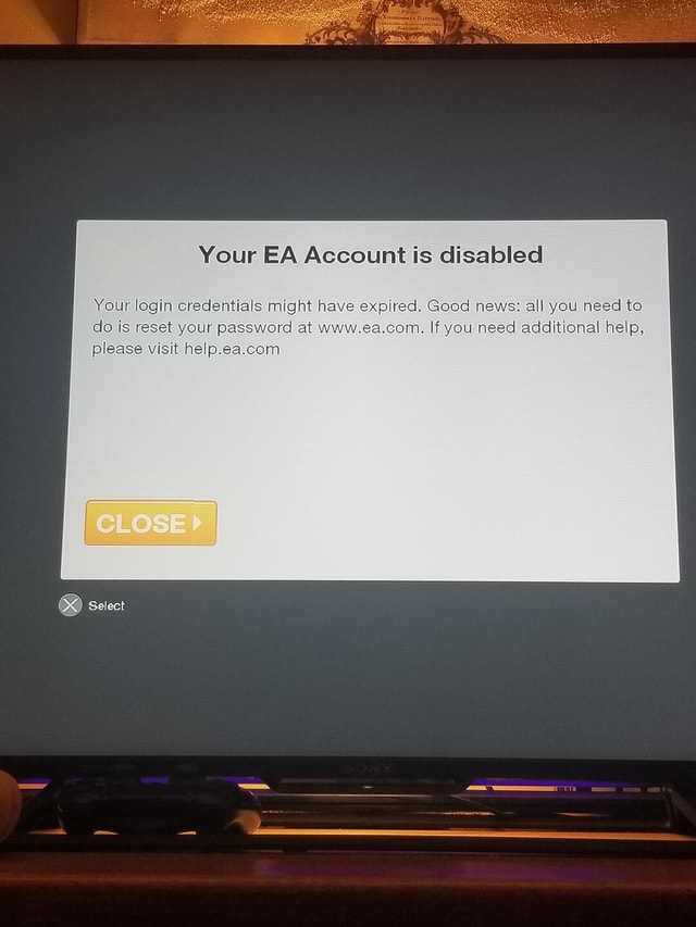 ea disabled my account