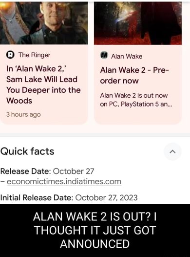 In 'Alan Wake 2,' Sam Lake Will Lead You Deeper into the Woods