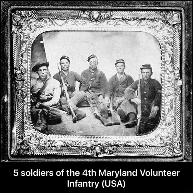 5 soldiers of the 4th Maryland Volunteer Infantr