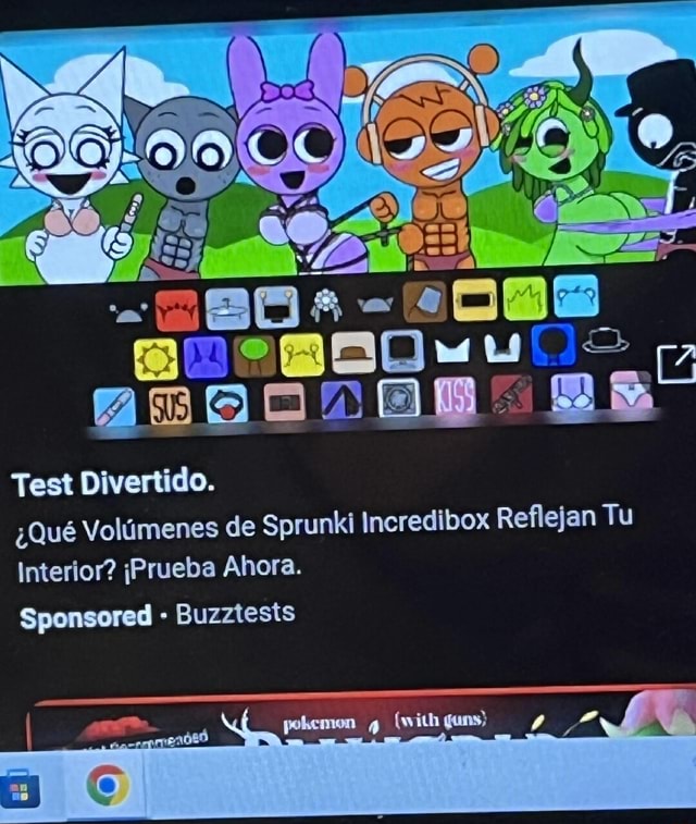Sprunki Test Test Divertido. Volimenes de Sprunki Incredibox Reflejan Tu Interior ...