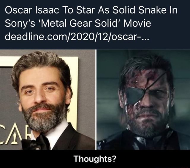 Oscar Isaac To Star As Solid Snake In Sony's 'Metal Gear Solid