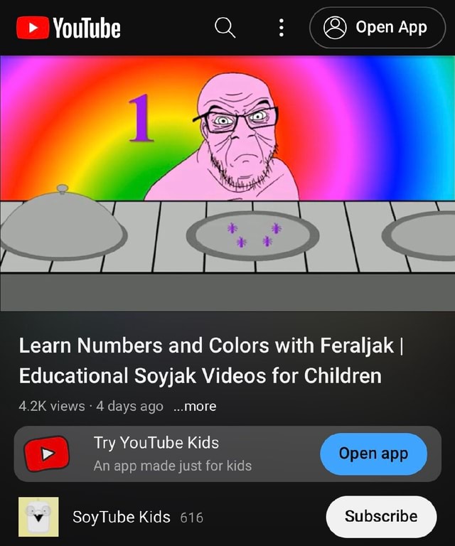 YouTube Qt ( Q) Open App Learn Numbers and Colors with Feraljak I ...