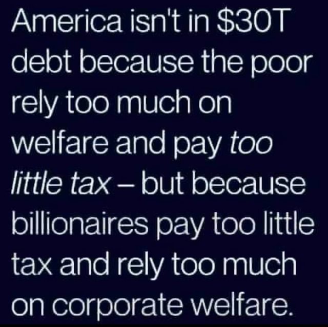 America isn't in $80 debt because the poor rely too much on welfare and ...