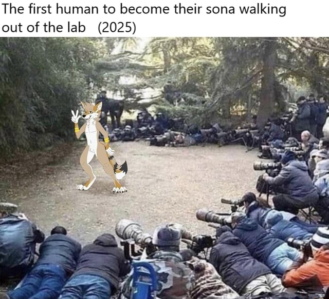 The first human to their sona walking out of the lab (2025) iFunny