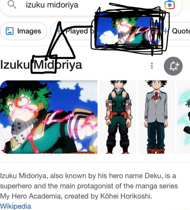 Izuku Midoriya, Wikia Boku no Hero Academia