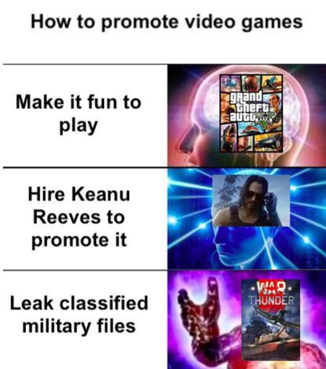 How To Promote Video Games Make It Fun To Play Hire Keanu Reeves To