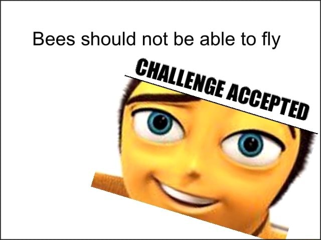 Bees should not be able to fly - iFunny :)