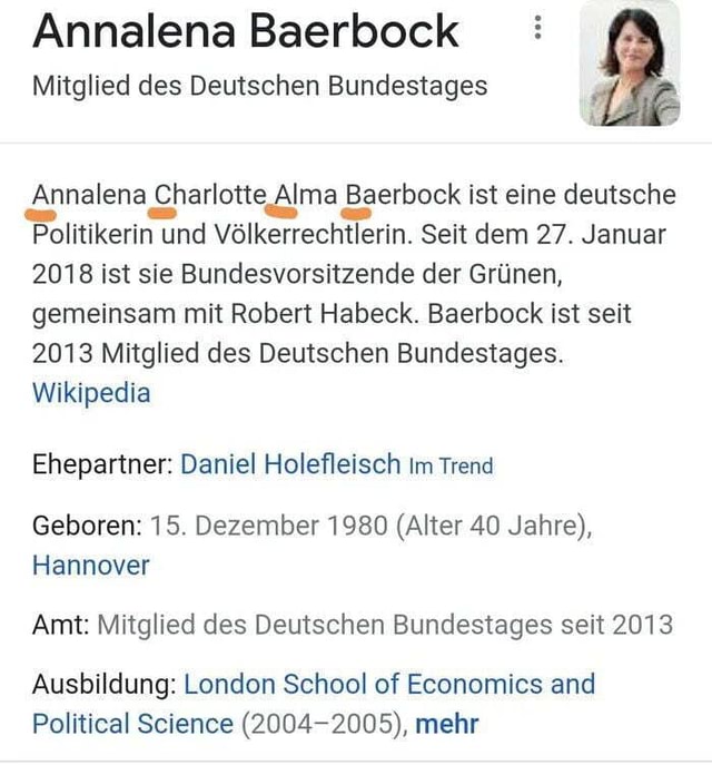 Annalena Baerbock Mitglied Des Deutschen Bundestages Annalena Charlotte ...