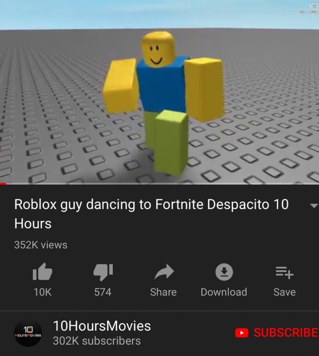 Roblox Guy Dancing To Fortnite Despacito 10 Hours Ao Ea - roblox despacito 10 hours