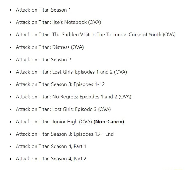 Attack on Titan Season 1 Attack on Titan: Ilse's Notebook (OVA) Attack ...