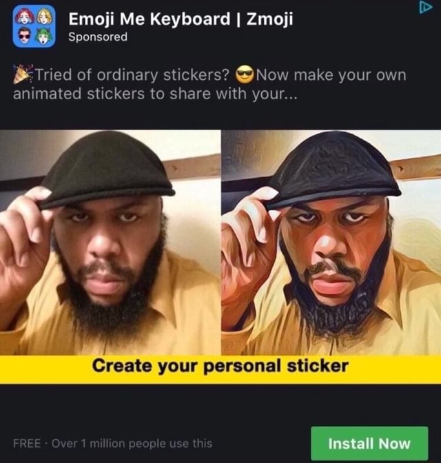 Emoji Me Keyboard I Zmoji Sponsored & Tried of ordinary stickers? Now