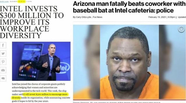 Arizona man fatally beats coworker with INTEL INVESTS baseball bat at ...