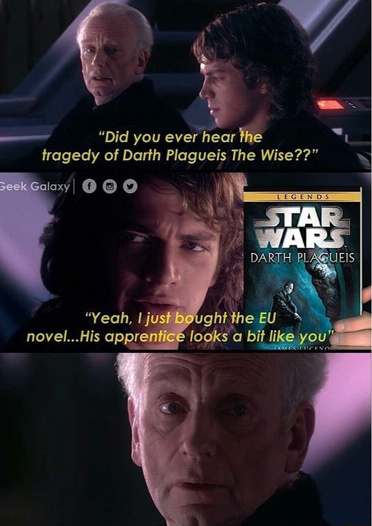 "Did you ever hear the t tragedy of Darth Plagueis The