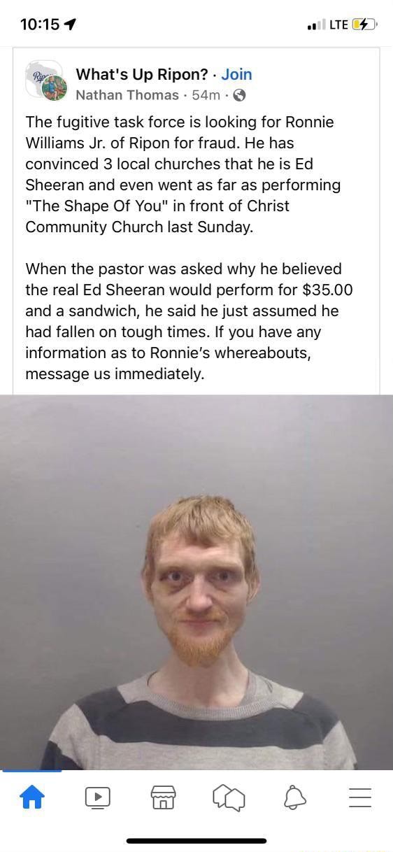 What's Up Ripon? - Join Nathan Thomas - The fugitive task force is ...