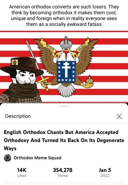 Orthodox Meme Squad, PhD on X:  / X