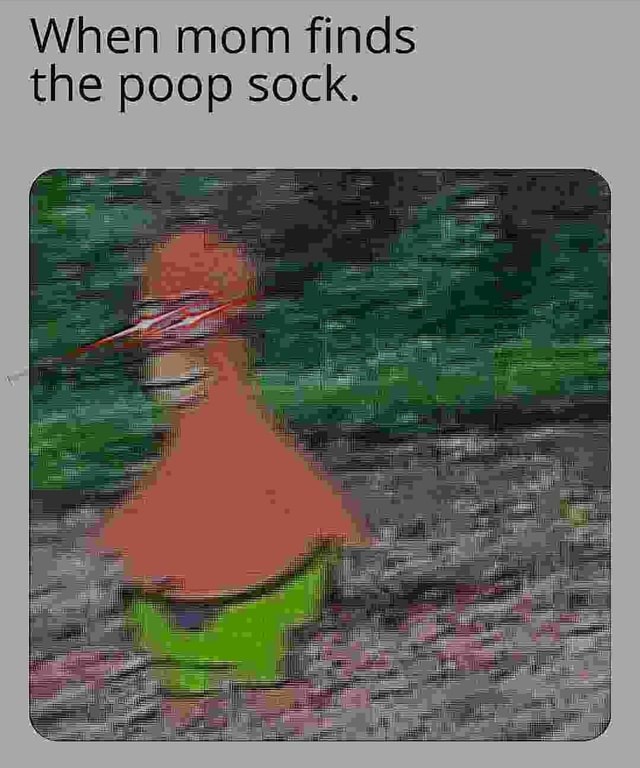 When mom finds the poop sock. iFunny