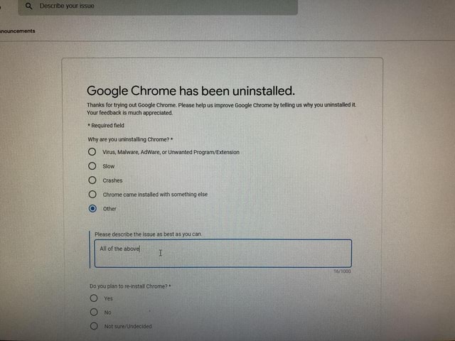 GOOGLE CHROME UNINSTALLED ITSELF visual data 6