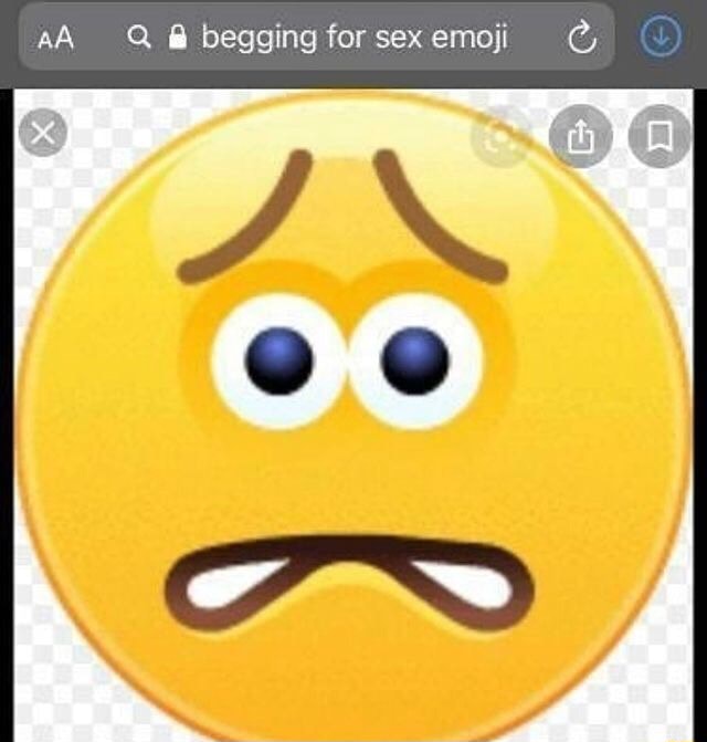Begging for emoji