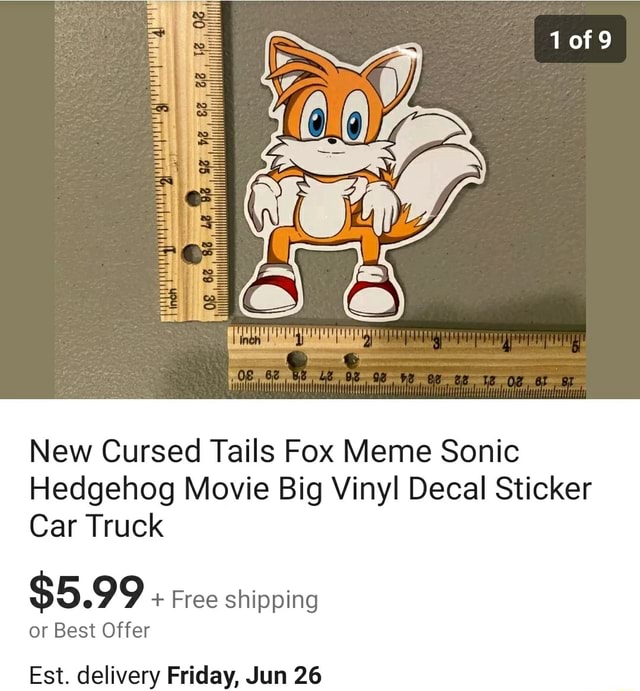 Movie Tails Sonic Movie Sticker - Movie Tails Sonic movie Sonic