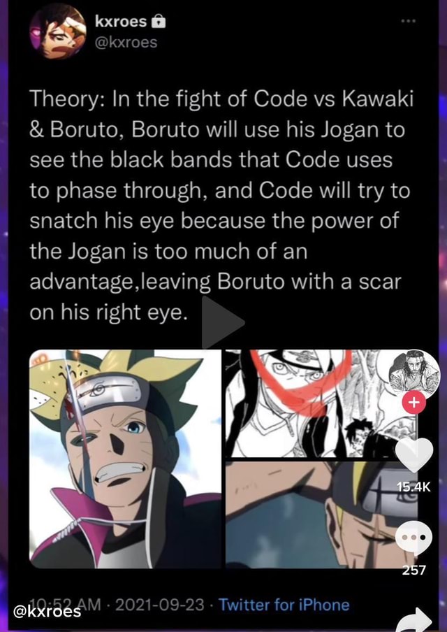 It was Iwabe who lead the fight against Code. : r/Boruto