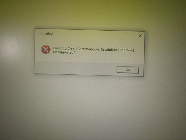 Failed to creategamewindow resolution 1280x720 unsupported apex legends как исправить