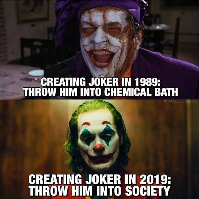 CREATING JOKER IN 1989 THROW HIM INTO CHEMICAL BATH CREATING JOKER IN