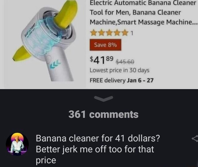 Electric Automatic Banana Cleaner Tool for Men, Banana Cleaner Machine