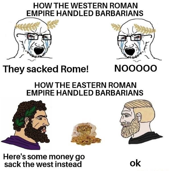 HOW THE WESTERN ROMAN EMPIRE HANDLED BARBARIANS They sacked Rome ...