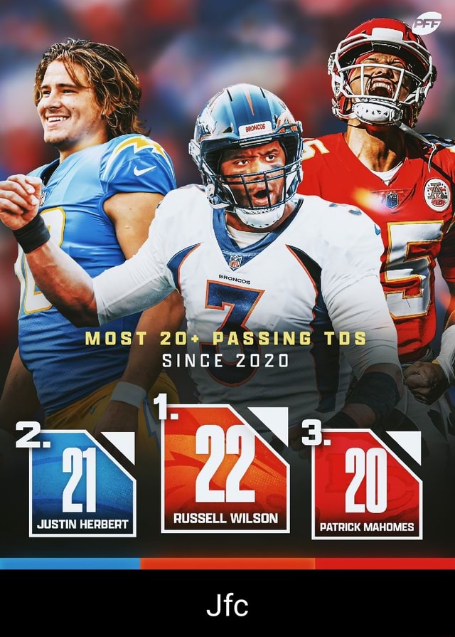 206 SINCE 2020 JUSTIN HERBERT RUSSELL WILSON PATRICK MAHOMES - iFunny