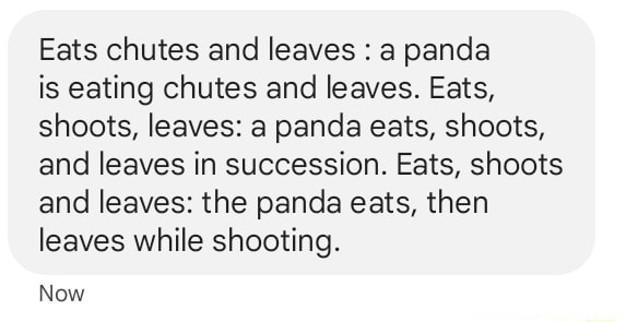 Eats chutes and leaves a panda is eating chutes and leaves. Eats