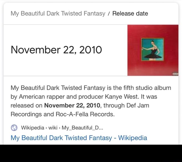 kanye west my beautiful dark twisted fantasy wiki