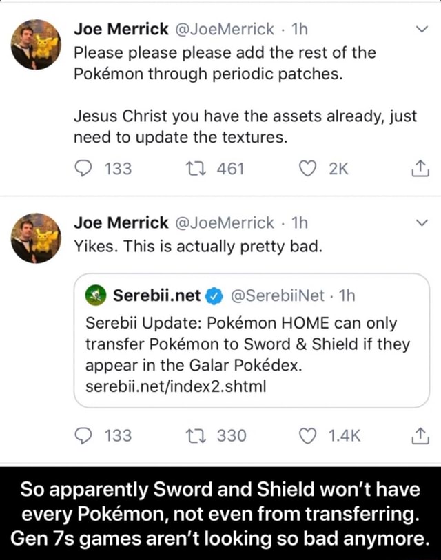 Joe Merrick on X: Everything is coming together in the Serebii