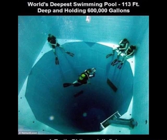 4 ft deep swimming pool