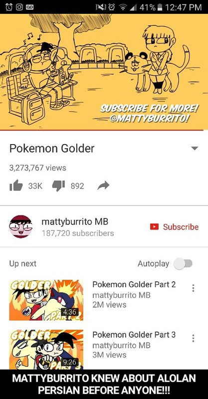 Pokemon Golder A Ttvburrito Knew About Alolan Prsian Beore Anyone Pokemon Golder Part 2 Manytum C M3 Pokemon Golder Mattyburrito Knew About Alolan Persian Before Anyone