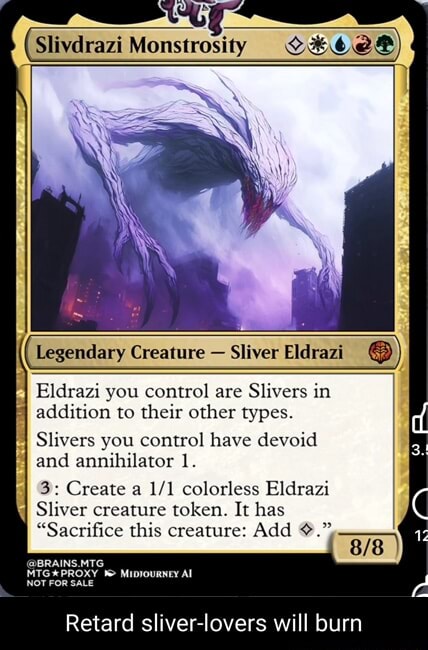Slivdrazi Monstrosity | Magic The Gathering Proxy Cards